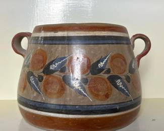 050 handpaintedmexicanpotterybowlwithh