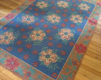 159 companycfloralhookedwoolarearug