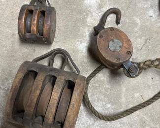 138 antiquewoodenpulleyblocksmaritimest