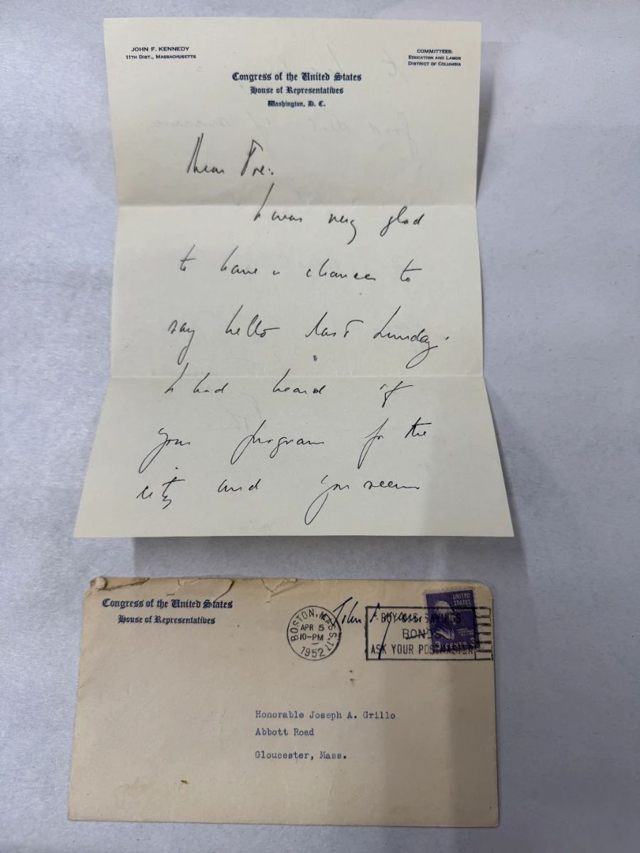 Hand Written and Signed Letter John F Kennedy 