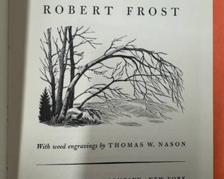 copy of hand signed Robert Frost book