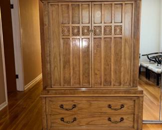 Vintage Thomasville Camino RealSpanish Mediterranean wooden armoire