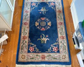 CHINESE ART DECO STYLE WOOL RUG