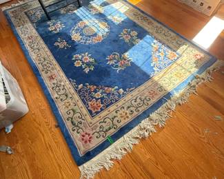 CHINESE ART DECO STYLE WOOL PILE RUG
