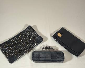 (3pc) ALEXANDER MCQUEEN AND CHRISTIAN LOUBOUTIN CLUTCHES