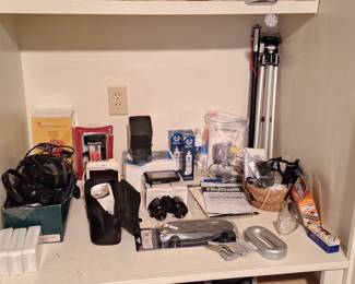 Estate Lot of Photography and Optical Equipment with Canon EOS A2E