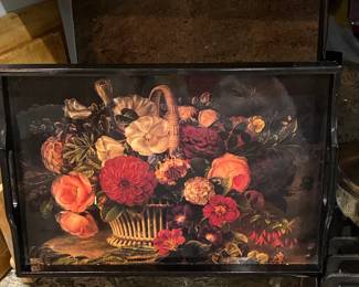 Lord & Taylor Floral Decorative Tray