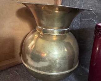 Vintage Brass Spittoon or Planter