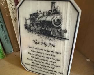 Tennessee Marble 'Not My Job' Desk Plaque