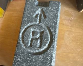 Hermès 'H' Logo Granite Paperweight