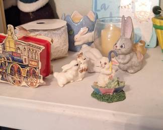 Collection of Vintage Easter and Spring Figurines
