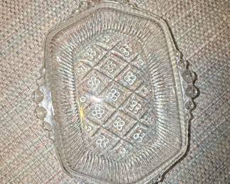 Anchor Hocking #125 Criss Cross Relish Dish
