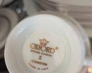 Oxford Bone China Lexington Pattern Dinnerware Set