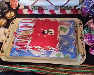 Sleigh Bell Bistro Christmas Kitchen Set with Tray