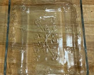 Fire-King Rose-It Rectangular Baking Dish