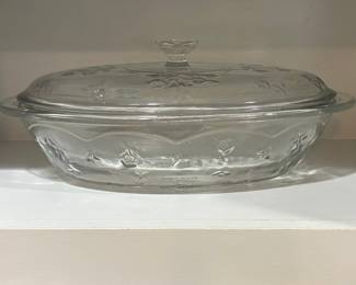 Anchor Hocking Savannah Clear Oval Casserole Dish with Lid
