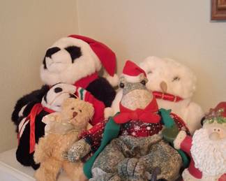 Assorted Christmas Plush and Figurines - House of Lloyd, Dan Dee, and others