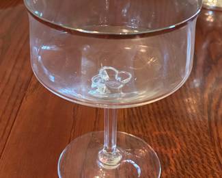Lenox Moonspun Platinum Rimmed Cocktail Coupe