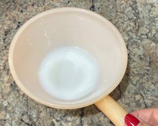 Fire-King Peach Luster Beehive Soup Bowl