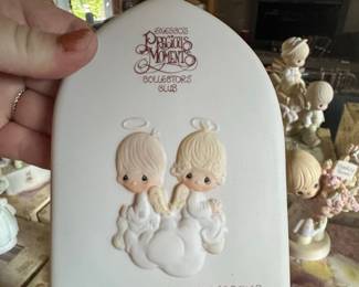 Precious Moments Collectors Club Membership Plaque 1981