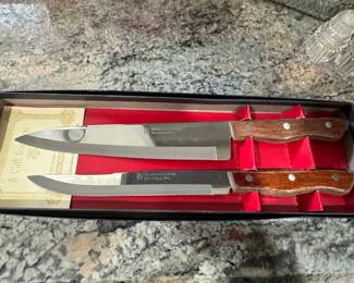 Vintage Maxam Precision Hollow Ground Knife Set