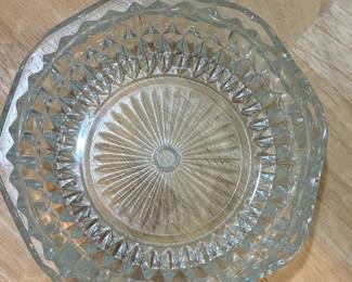 Vintage Indiana Glass Diamond Point Ashtray