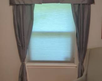 Custom Tailored Window Treatment Set - Grey