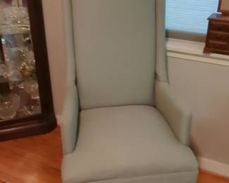High-Back Upholstered Wingback Accent Chair