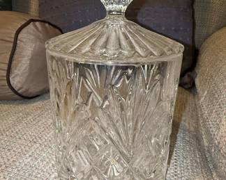 Bohemia Crystal Biscuit Barrel
