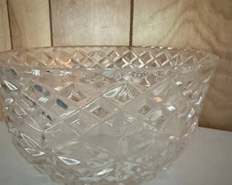 Yugoslavian Shamrock 24% Lead Crystal Diamond Cut Bowl