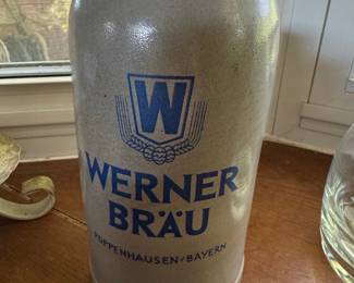 Werner Bräu Poppenhausen Stoneware Beer Stein
