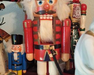 Vintage Wooden Soldier Nutcracker - Erzgebirge Style