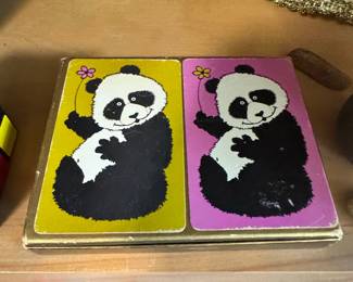 Vintage Panda and Koala Playing Cards Set