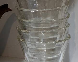 Fire King Scalloped Edge Custard Cups Set of 5