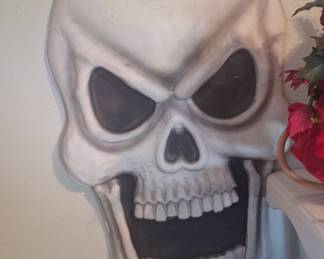 Vintage Molded Plastic Skull Wall Decoration - Easter Unlimited