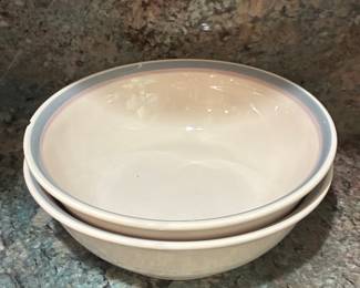 Pfaltzgraff Aura Pink serving bowls