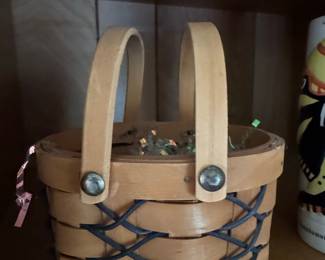 Longaberger 1999 Tree Trimming Peppermint Basket