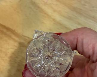 Hofbauer Byrdes Collection Crystal Toothpick Holder