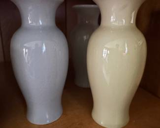 Global Views Crackle Glaze Bud Vases