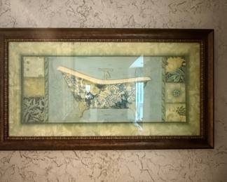 Decorative Bathtub Wall Art Print