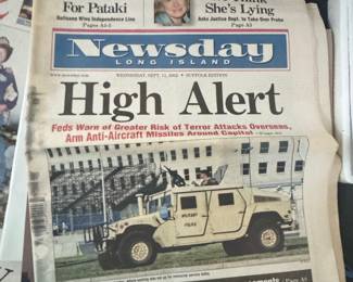 Newsday Newspaper, September 11, 2002