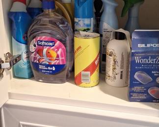 Assorted Household Cleaning and Personal Care Supplies