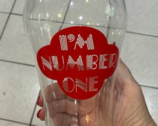 Vintage 'I'm Number One' Beer Glass