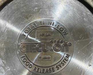 Circulon Total Ti Hi-Low Steel 3-Quart Straining Saucepan