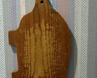 Vintage Pig Shaped Wooden Cutting Board / Breadboard