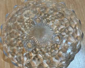 Fostoria American Clear Glass Compote or Tazza