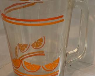 Vintage Crisa Mexico Orange Slice Pitcher
