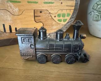 Die-Cast Metal Steam Locomotive Pencil Sharpener