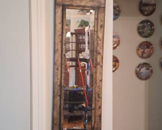 Ornate Scrollwork Metal Wall Mirror