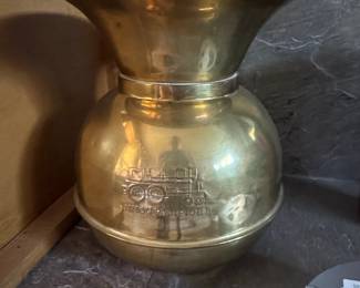 Union Pacific Railroad Brass Spittoon
